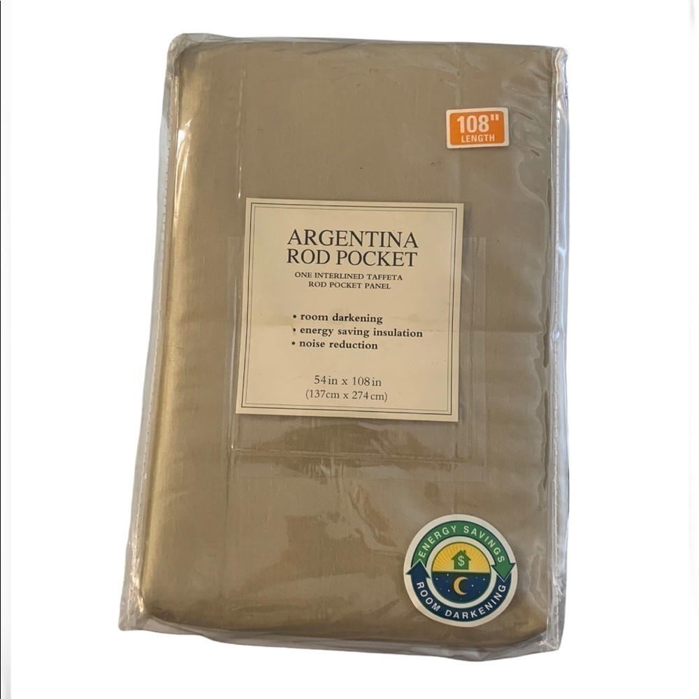 ARGENTINA Room darkening curtain panel energy-saving noise-reducing OPENED PACK
